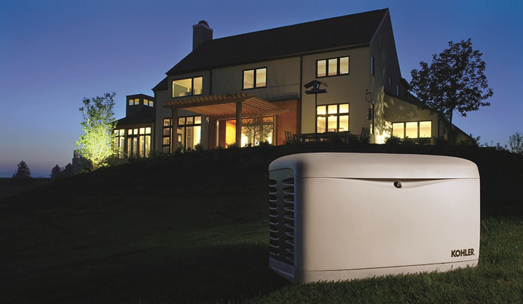 generator outside a residential home