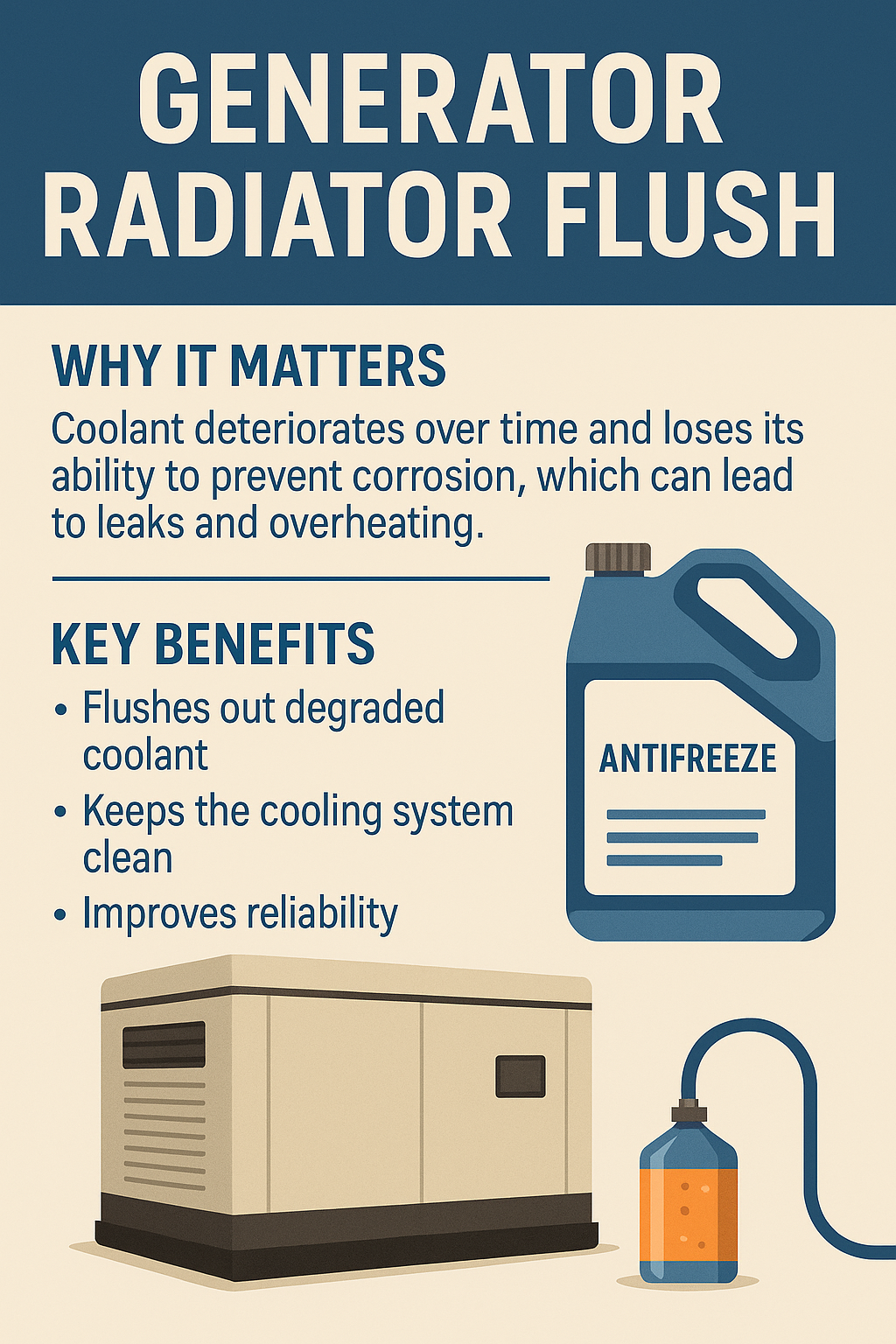 Generator Radiator Flush